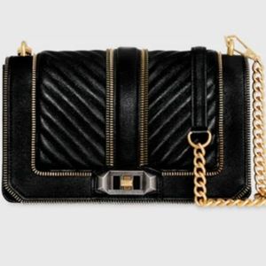 REBECCA MINKOFF Quilted Love Jumbo Zip Crossbody